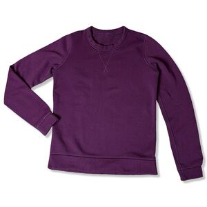 LULULEMON Women’s Jersey Crew Neck Plum Fleece Lined Pullover